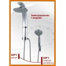 Zestaw natryskowy RIMINI NP1 FERRO deszczownica natrysk słuchawka 5-funkcyjna