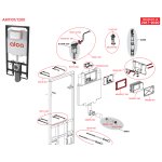 AlcaPLAST MN0116-ND wężyk wąż do zaworu napełniającego spłuczki podtynkowej WC AM1112 alcadrain