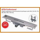 Odpływ liniowy 115 cm Professional AlcaPLAST APZ6-1150 odwodnienie prysznicowe