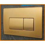 Przycisk spłukujący WC P1 Evolut, Cubik, Space, Tropea3 VALSIR VS0872640 Złoty-MAT pneumatyczny